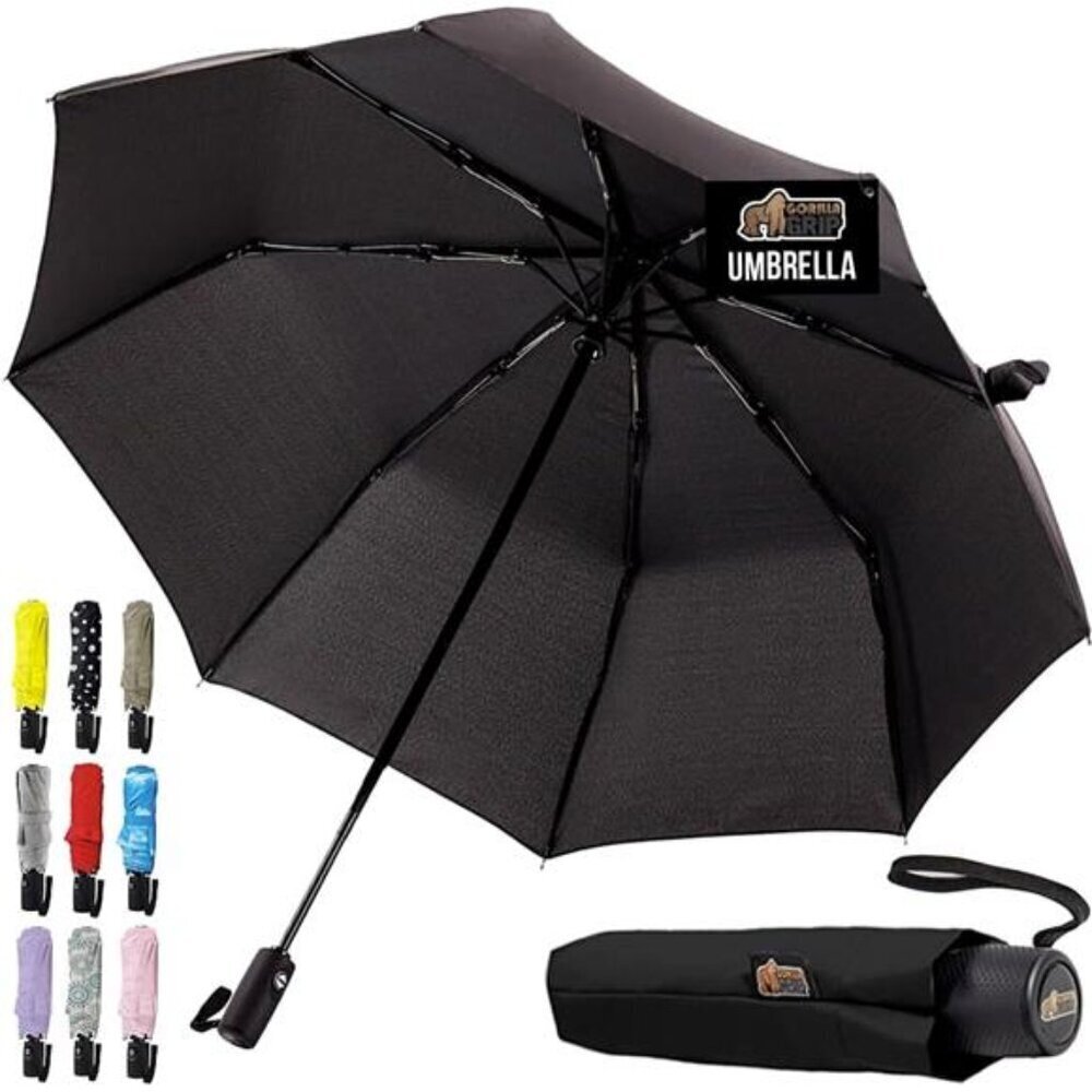 Windproof Compact Umbrella One-Click Rain Protection